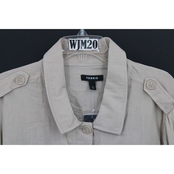 TORRID SIZE 3 ANORAK CEATEAU GRAY NWT - Picture 2 of 11